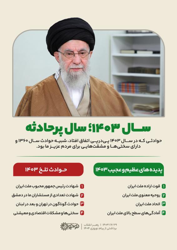 سال 1403؛ سال پرحادثه
